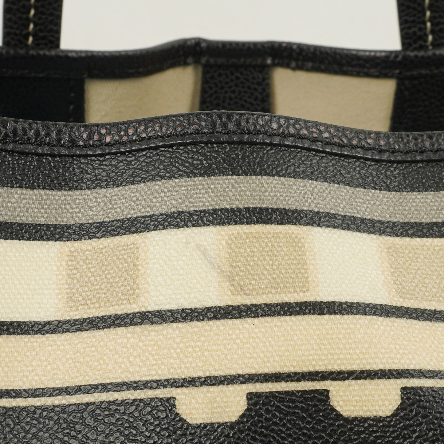 Chanel Black Coated Canvas Le Train Bag