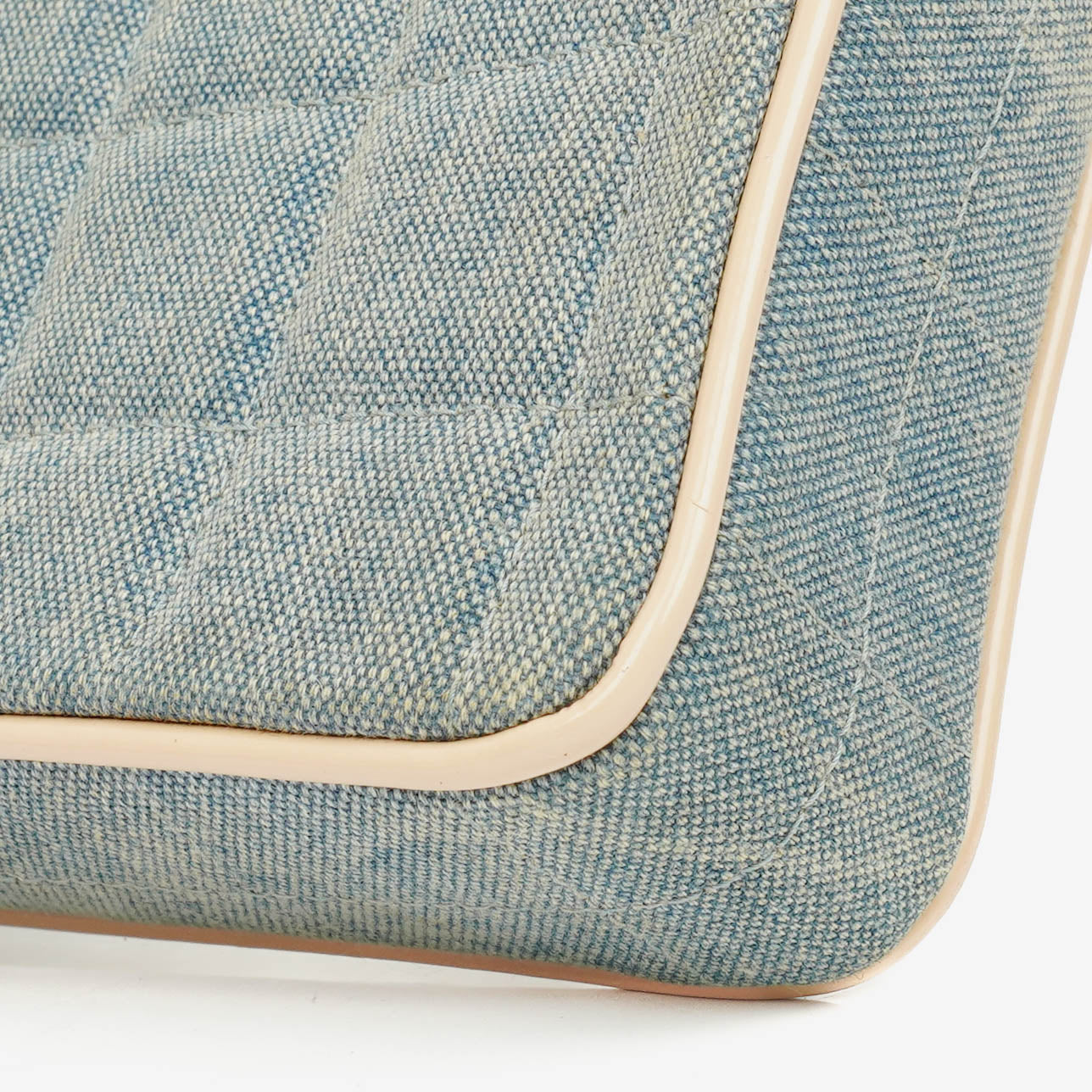 Chanel Blue Denim East West Chocolate Bar Bag