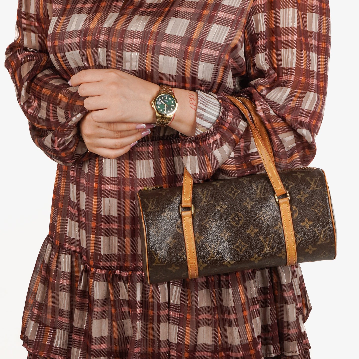 Louis Vuitton Papillon 25  Monogram Canvas Handbag