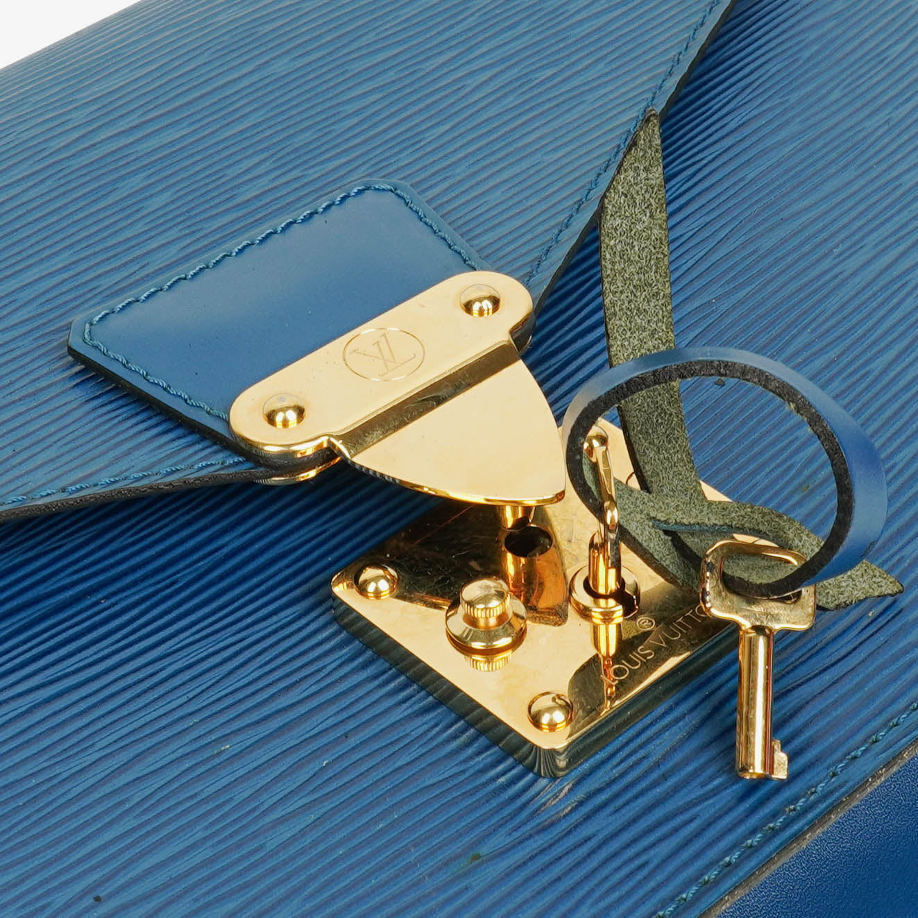 Louis Vuitton Concorde Blue EPI Leather Bag