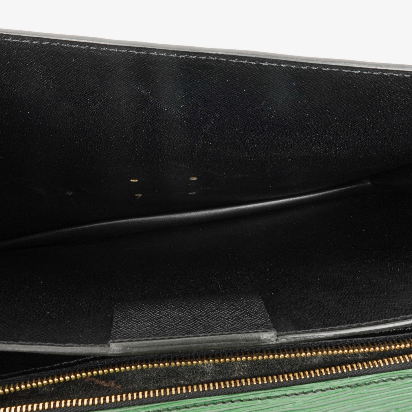 Louis Vuitton Serviette Ambassador Green EPI Leather Briefcase