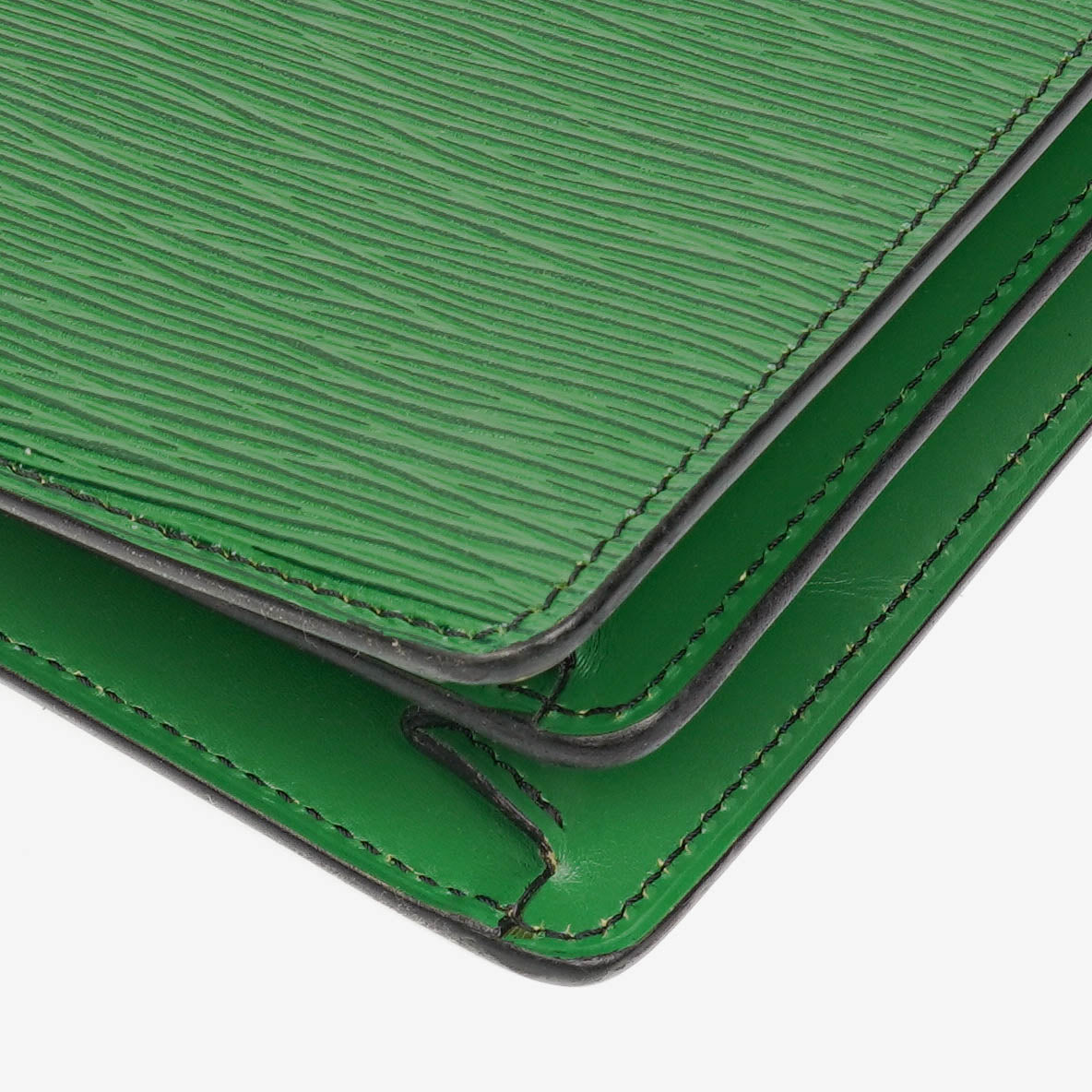 Louis Vuitton Serviette Ambassador Green EPI Leather Briefcase