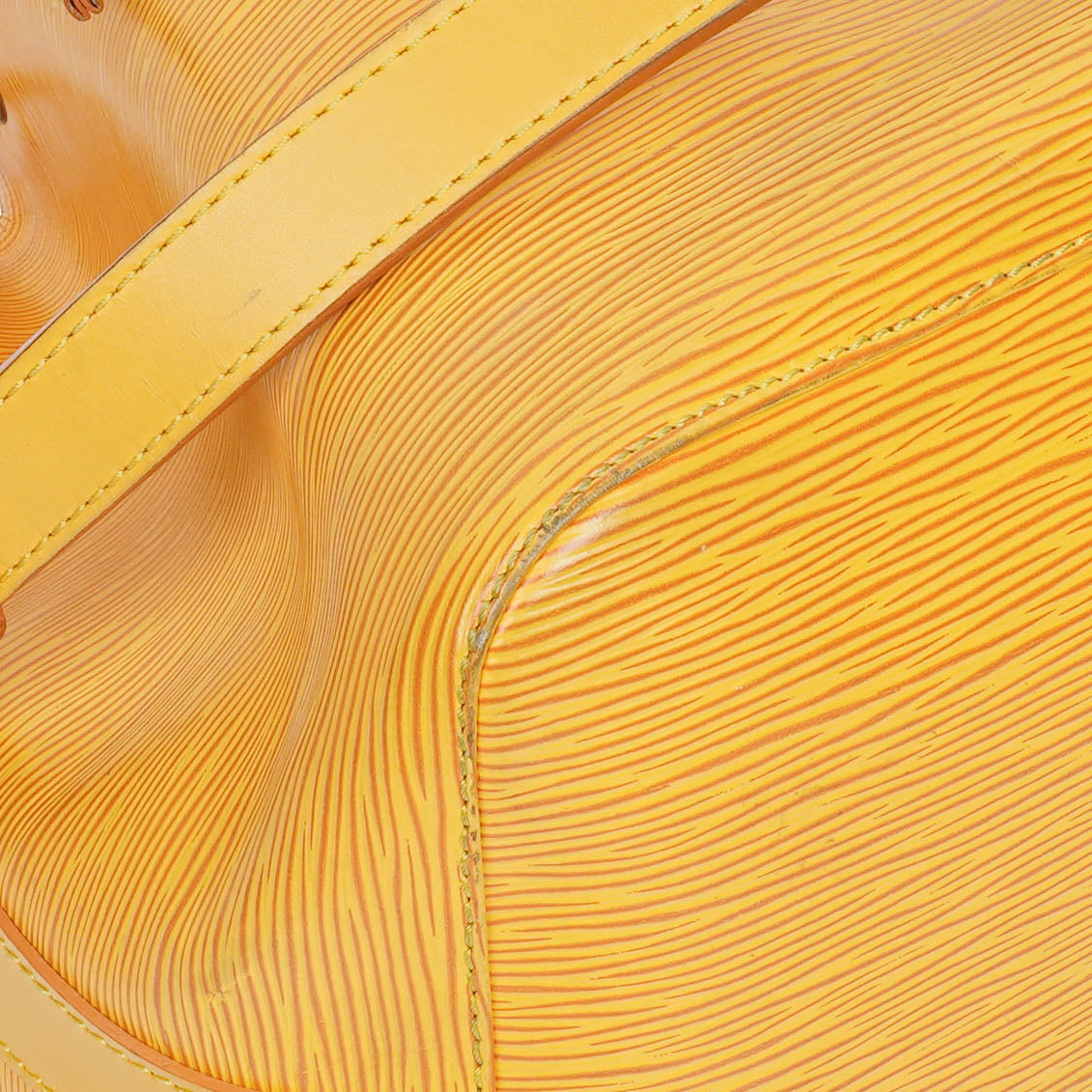 Louis Vuitton Petit Noe Yellow EPI Leather Shoulder Bag