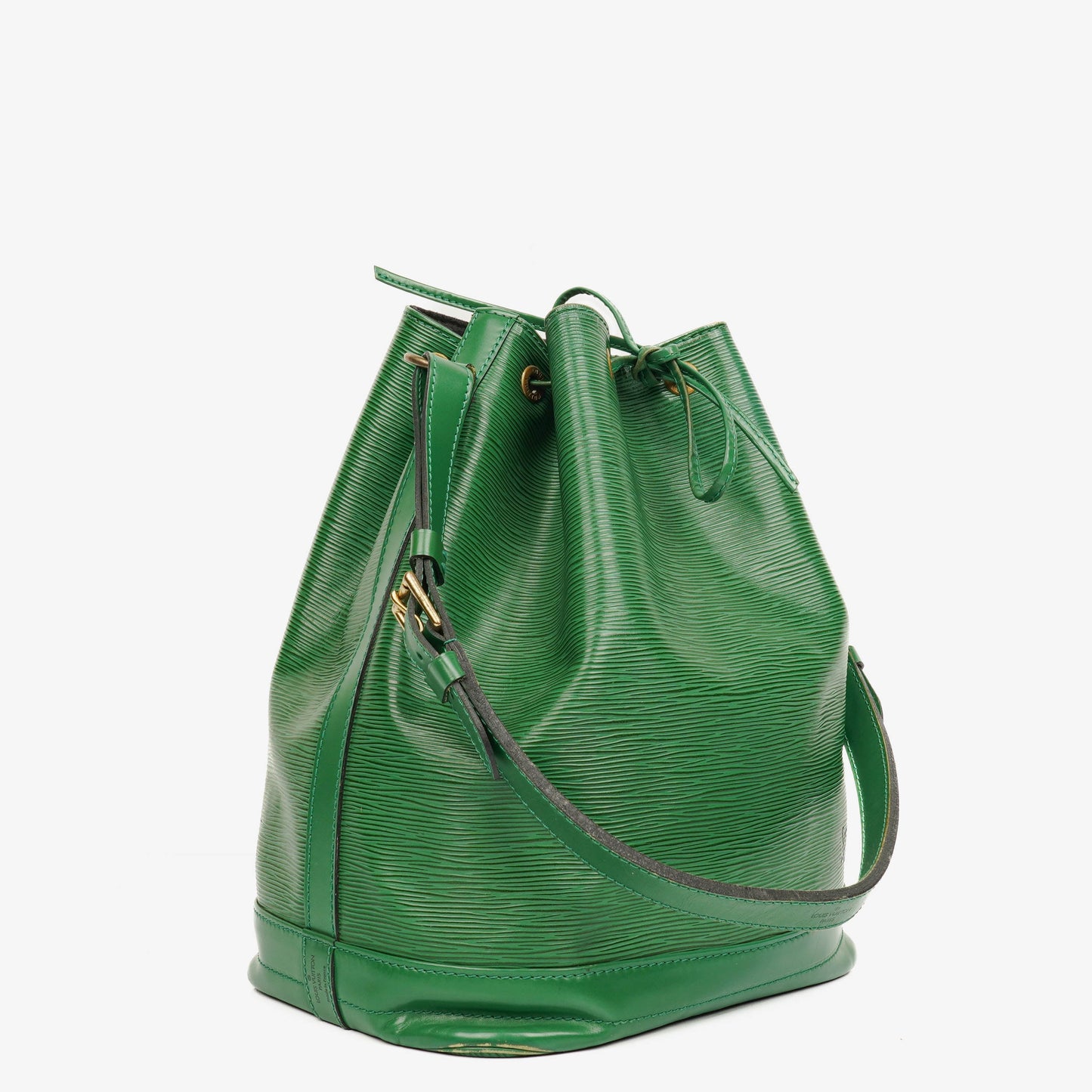Authentic Louis Vuitton Noe Grande GM Green Epi Leather Shoulder Bag