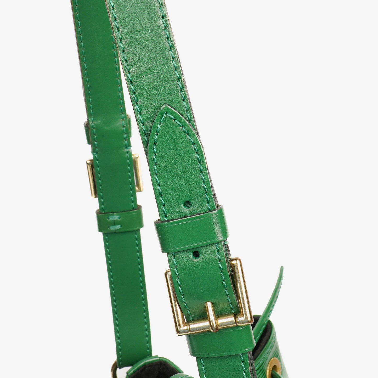 Authentic Louis Vuitton Noe Grande GM Green Epi Leather Shoulder Bag