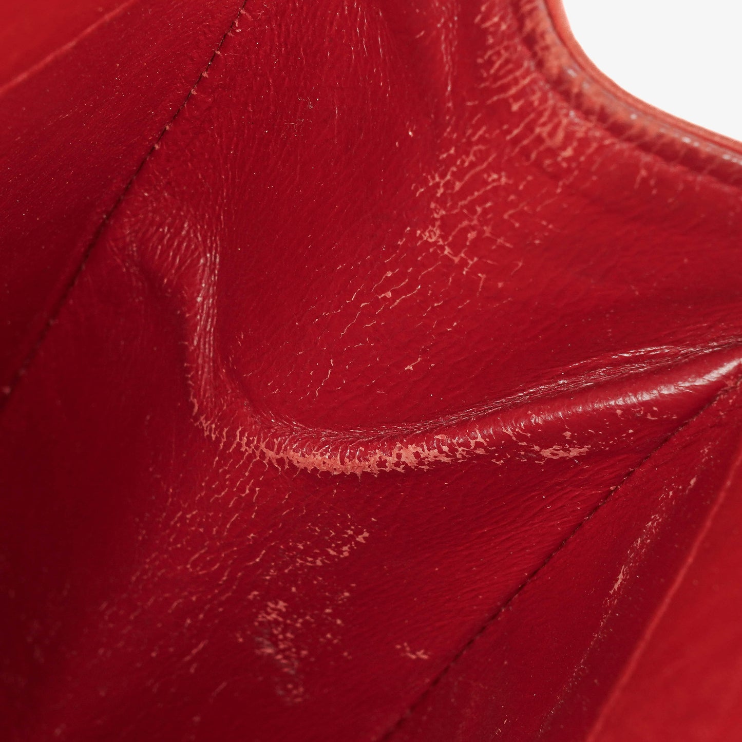 Chanel Red Lambskin Quilted Small 31  Shopping Tote Bag