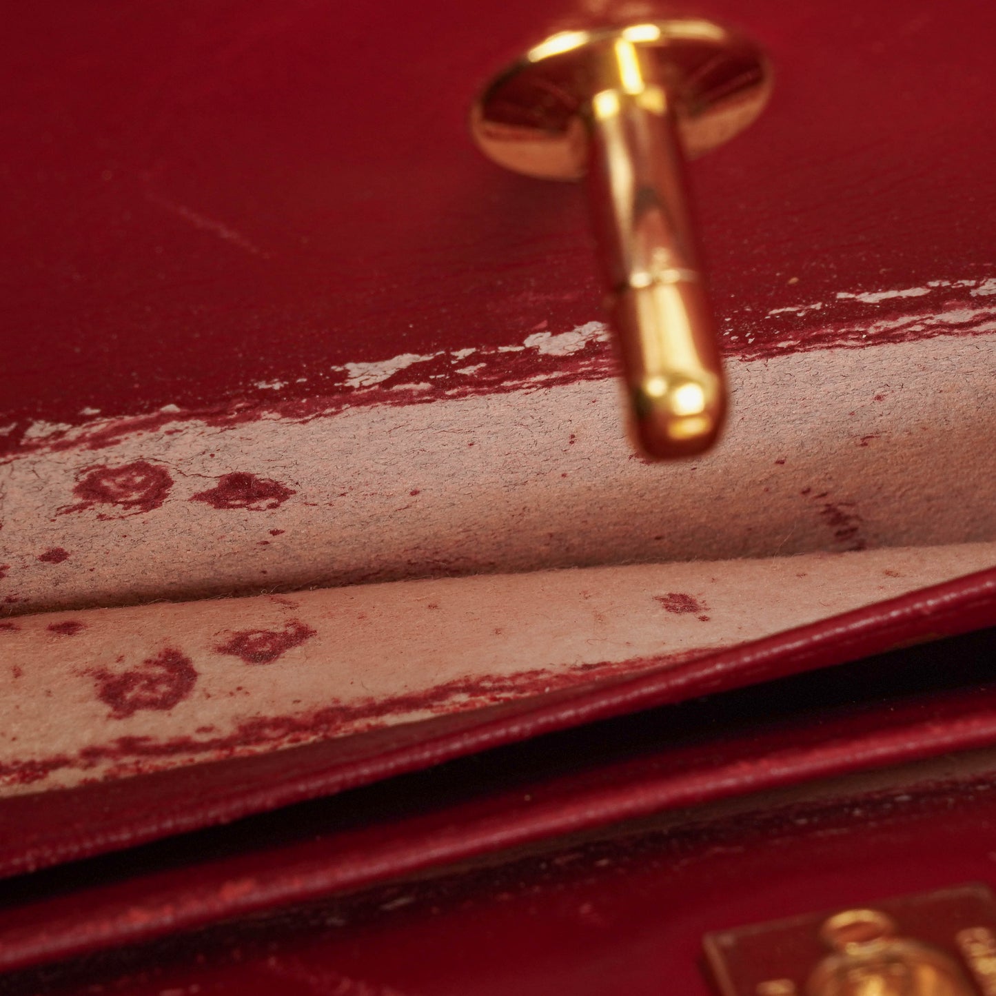 Chanel Red Lambskin Quilted Small 31  Shopping Tote Bag
