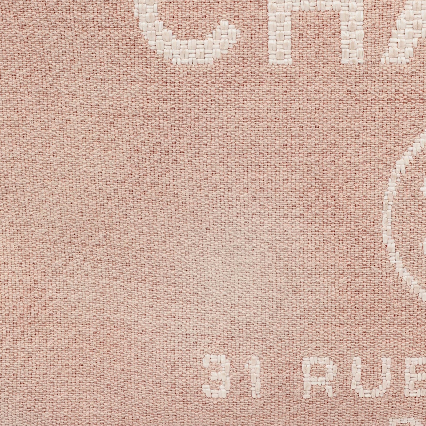 Chanel Pink Canvas Deauville Shopping Tote Bag