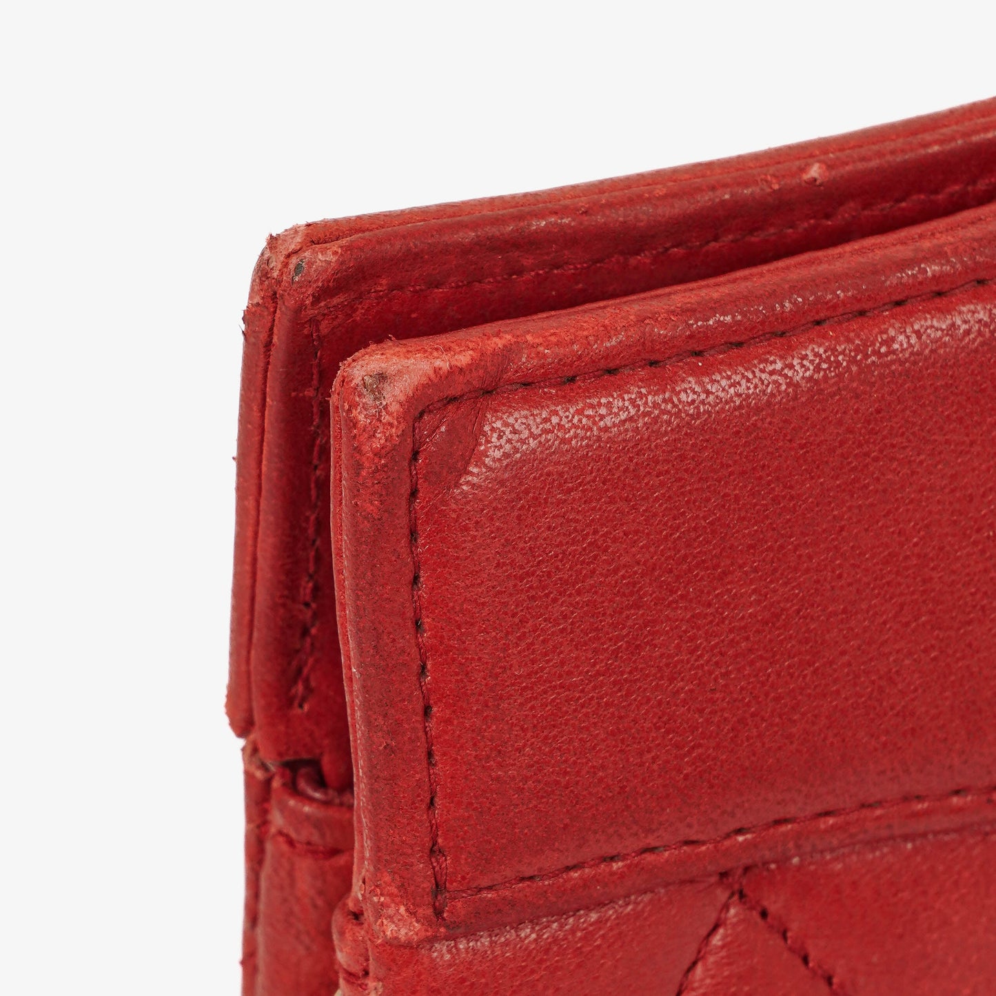 Chanel Red Lambskin Quilted Small 31  Shopping Tote Bag