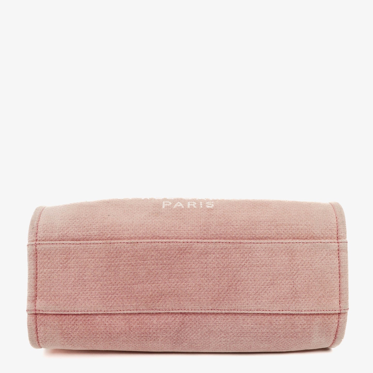 Chanel Pink Canvas Deauville Shopping Tote Bag