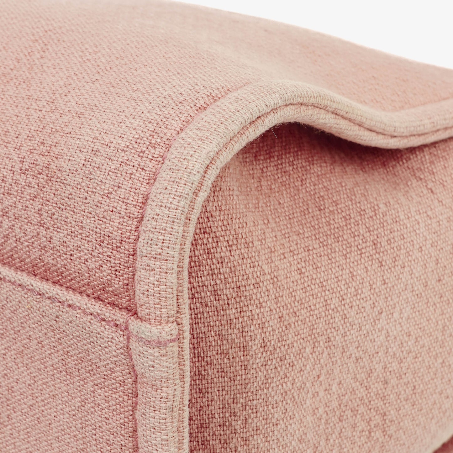 Chanel Pink Canvas Deauville Shopping Tote Bag
