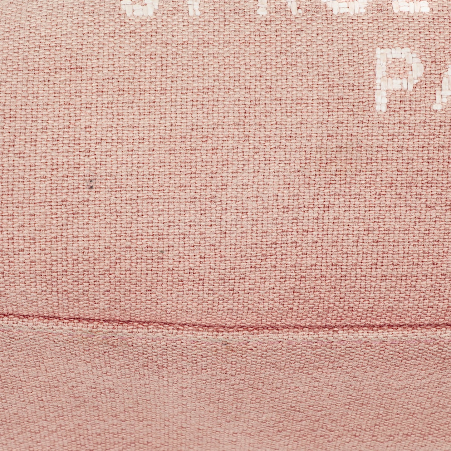 Chanel Pink Canvas Deauville Shopping Tote Bag