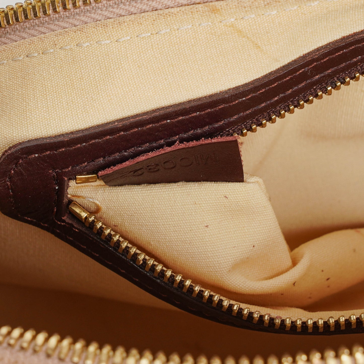Louis Vuitton Mini Alma Long Cherry Monogram Handbag