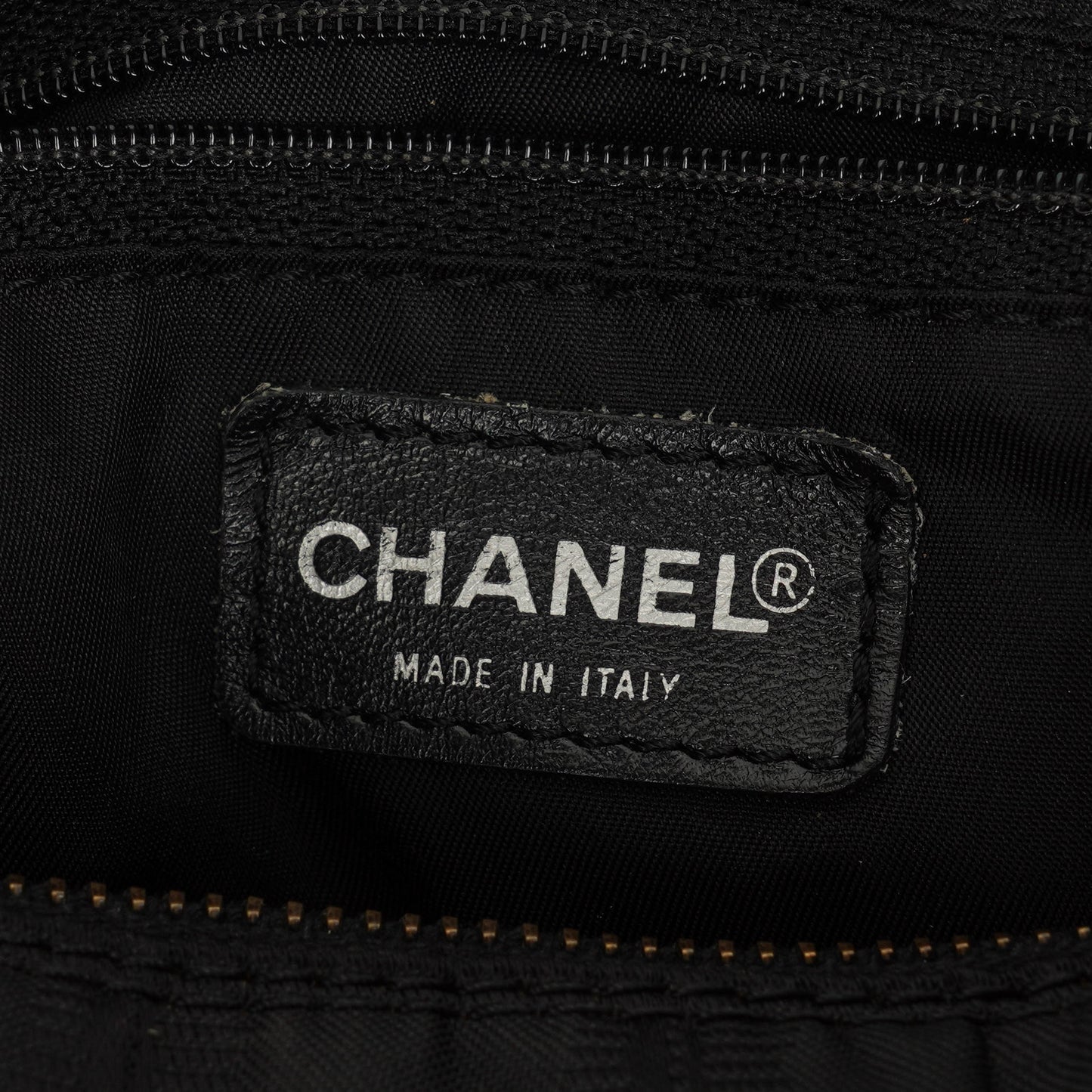 Chanel Black Nylon Travel Line Barrel Bag
