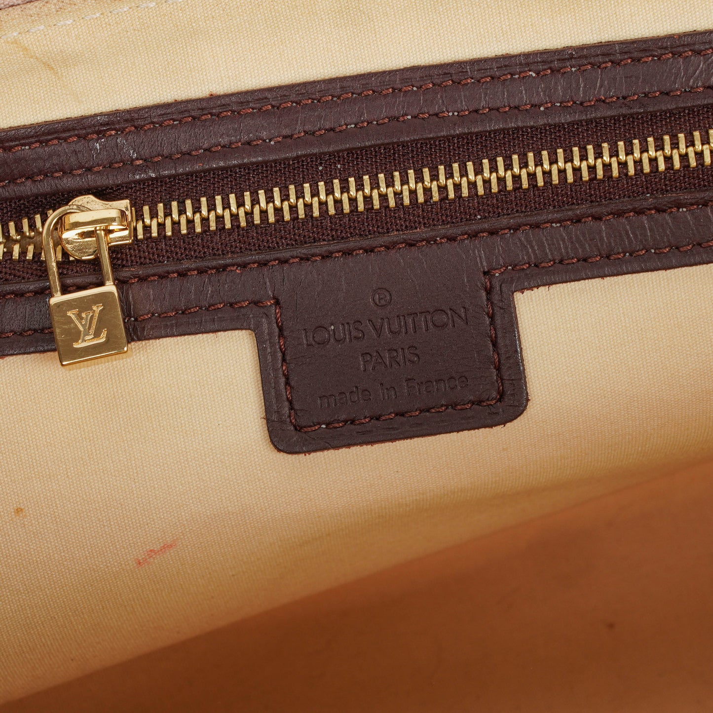 Louis Vuitton Mini Alma Long Cherry Monogram Handbag