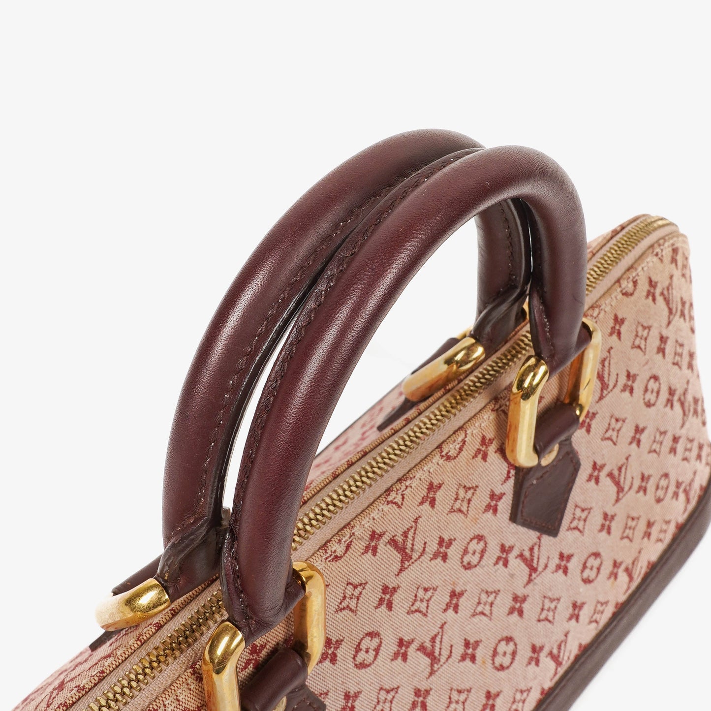 Louis Vuitton Mini Alma Long Cherry Monogram Handbag