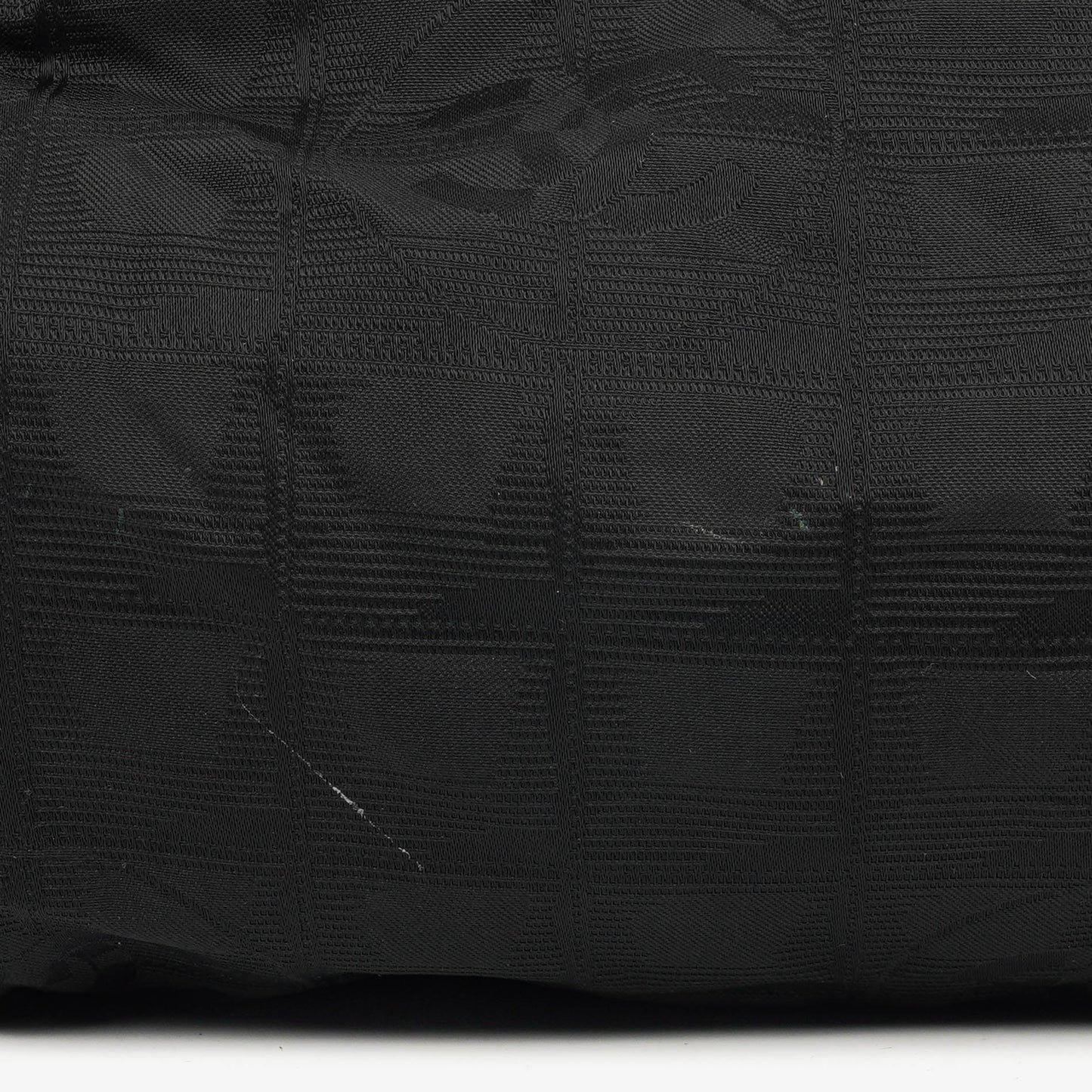 Chanel Black Nylon Travel Line Barrel Bag