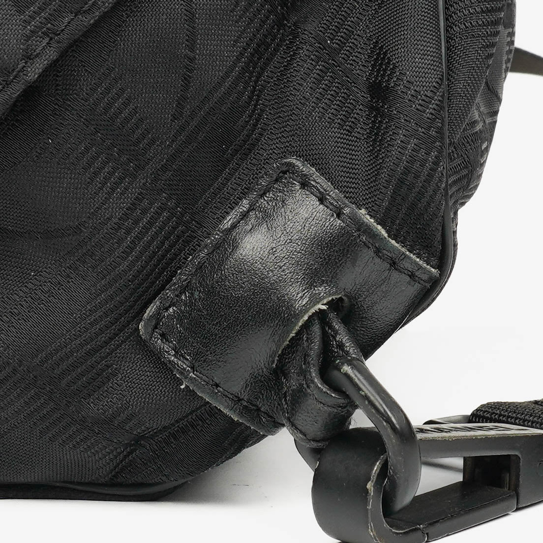 Chanel Black Nylon Travel Line Barrel Bag