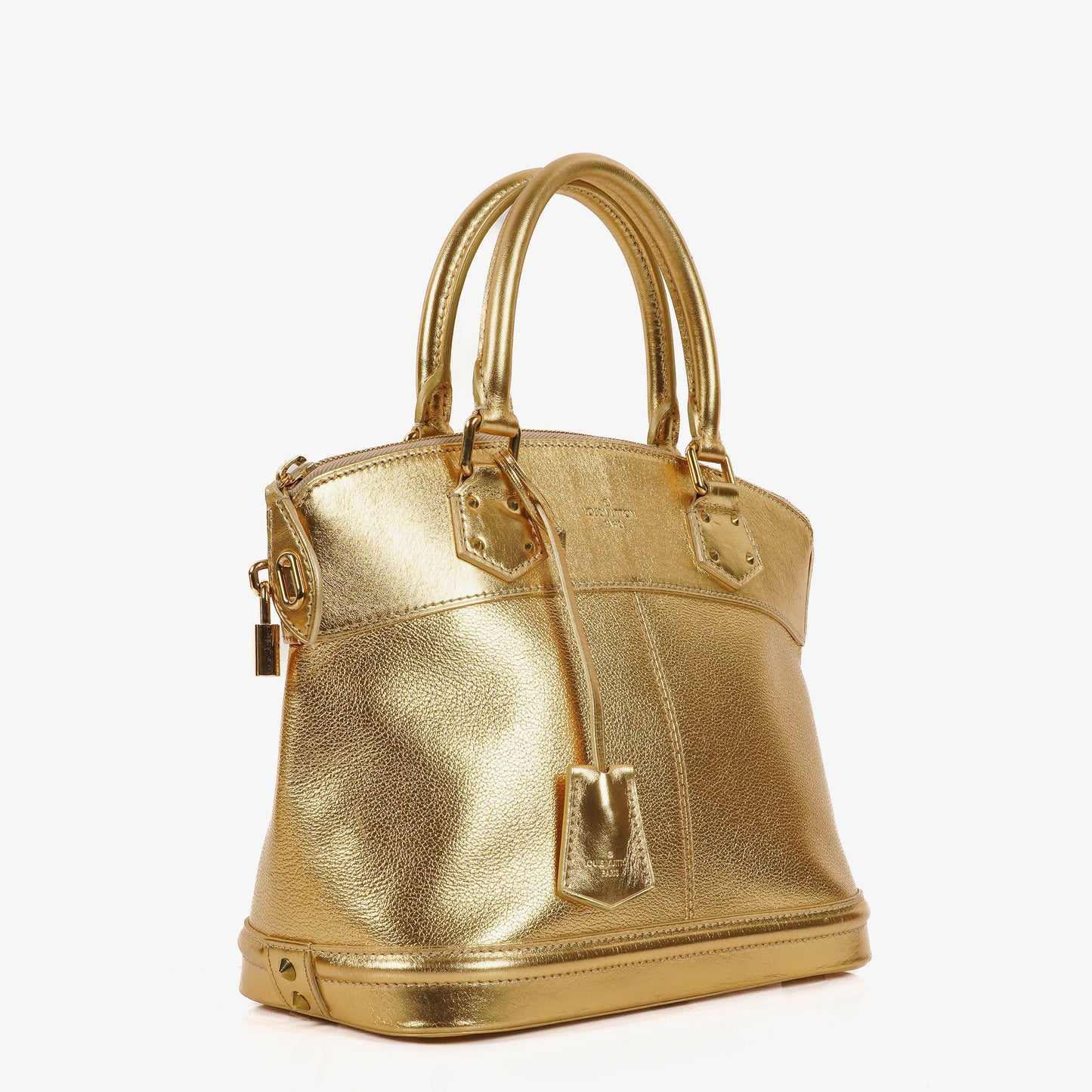 Louis Vuitton Lockit Suhali Gold Leather Bag