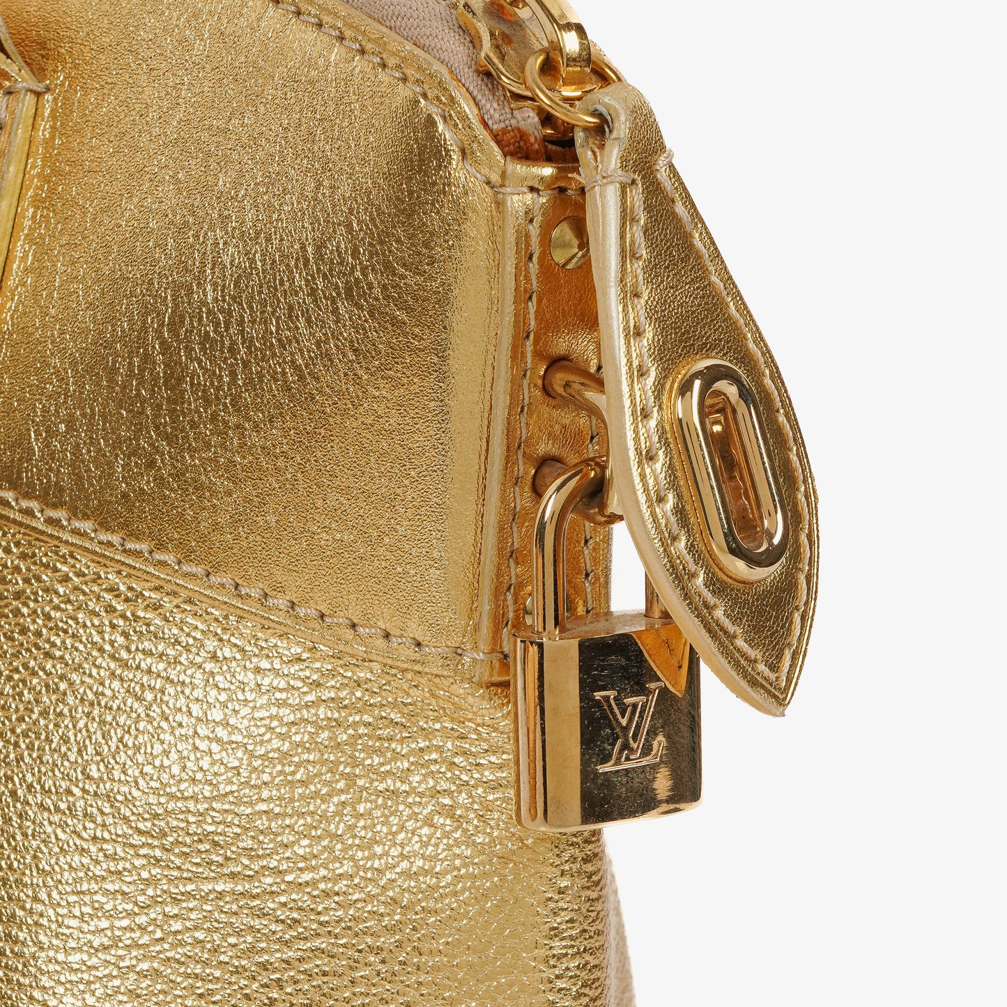 Louis Vuitton Lockit Suhali Gold Leather Bag