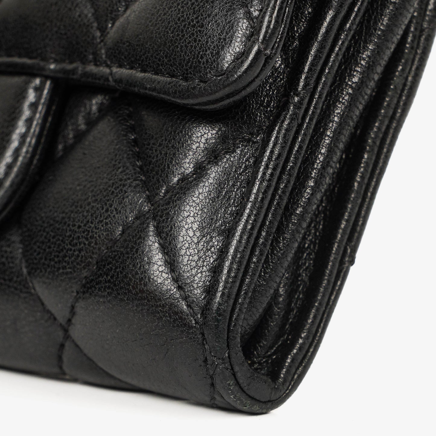 Chanel Classic Black Quilted Leather Small Flap Wallet