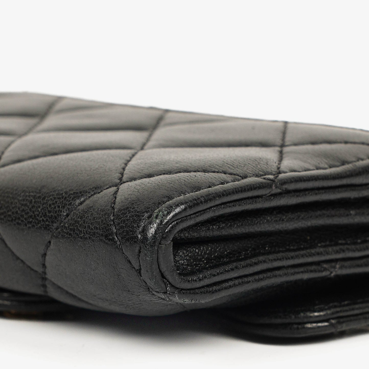 Chanel Classic Black Quilted Leather Small Flap Wallet