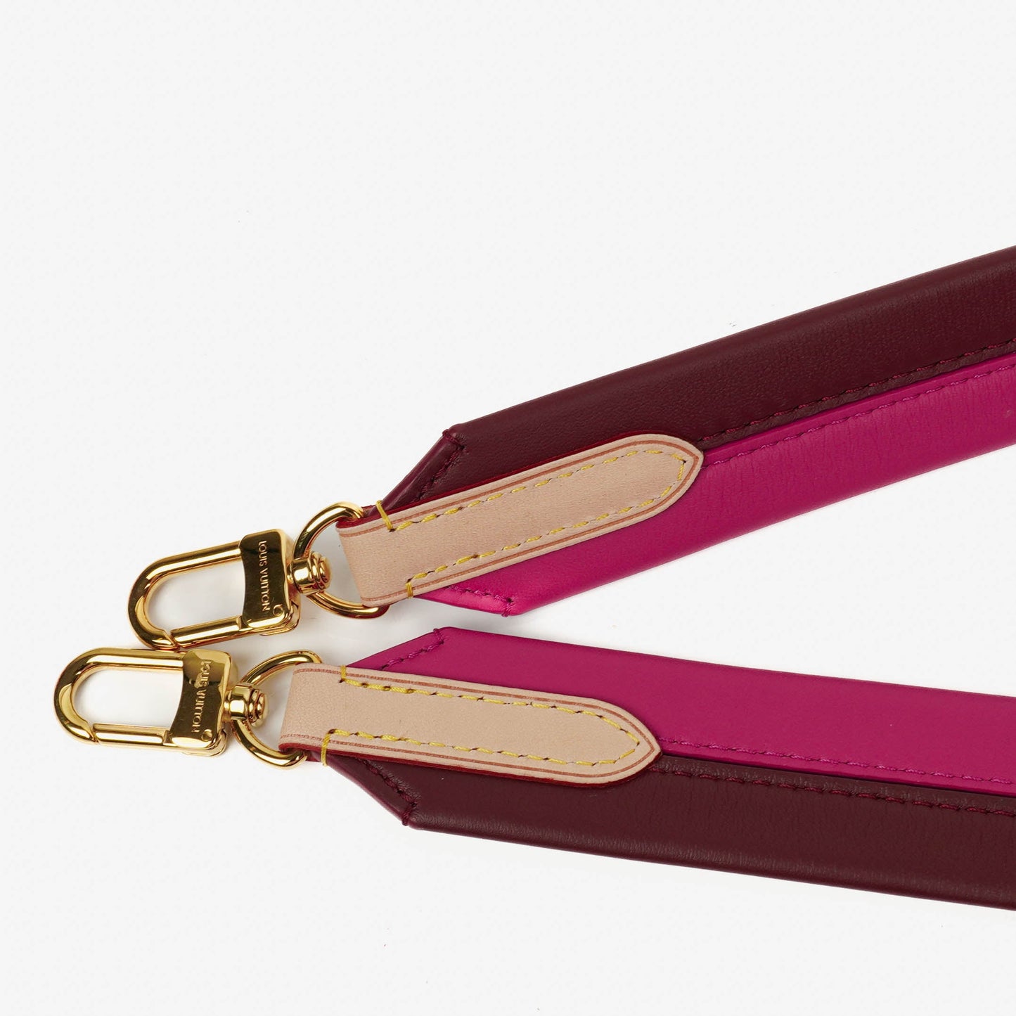 Louis Vuitton Bordeaux Fuchsia Calfskin Cluny BB Shoulder Strap