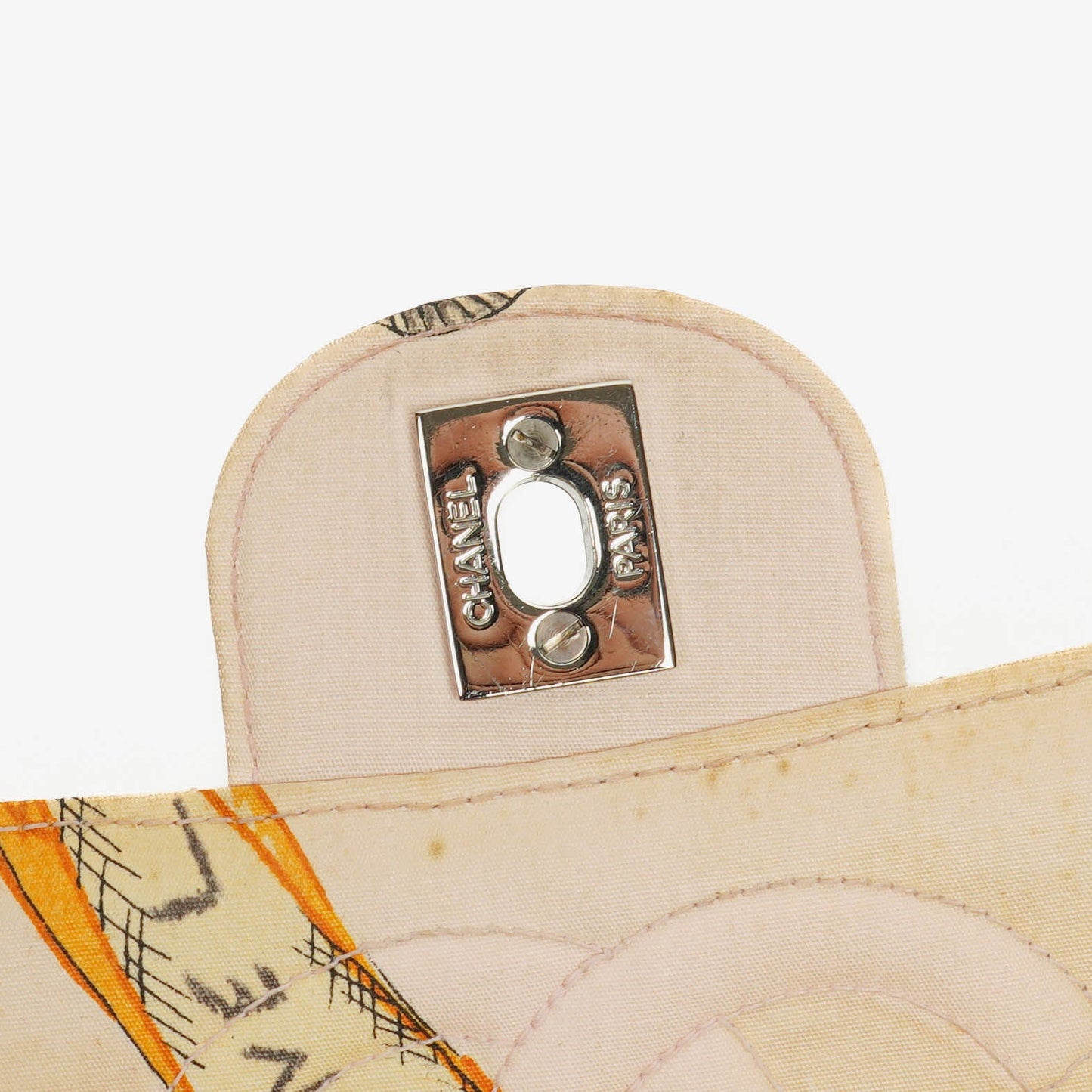 Chanel Printed Canvas  CC Chain Flap Bag