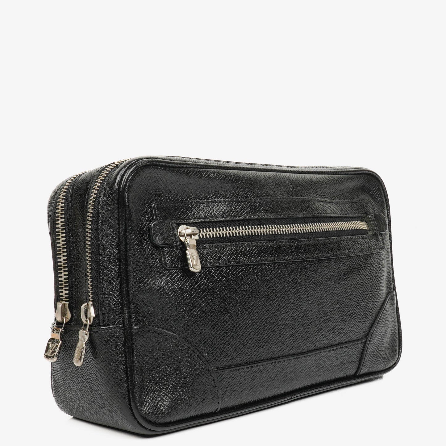 Louis Vuitton Black Taiga Leather Neo Pavel Clutch
