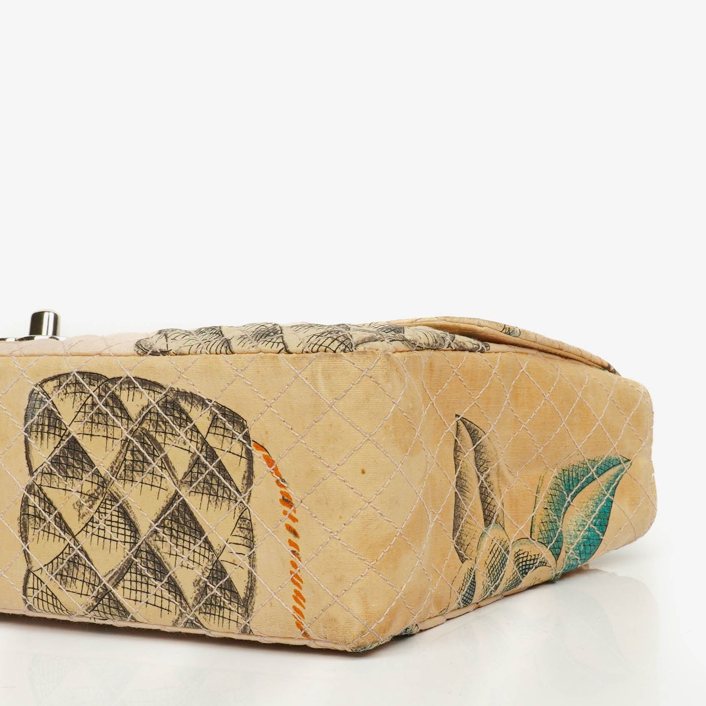 Chanel Printed Canvas  CC Chain Flap Bag