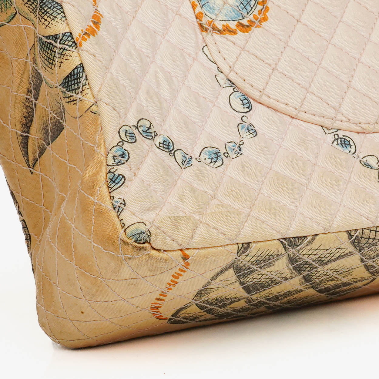 Chanel Printed Canvas  CC Chain Flap Bag