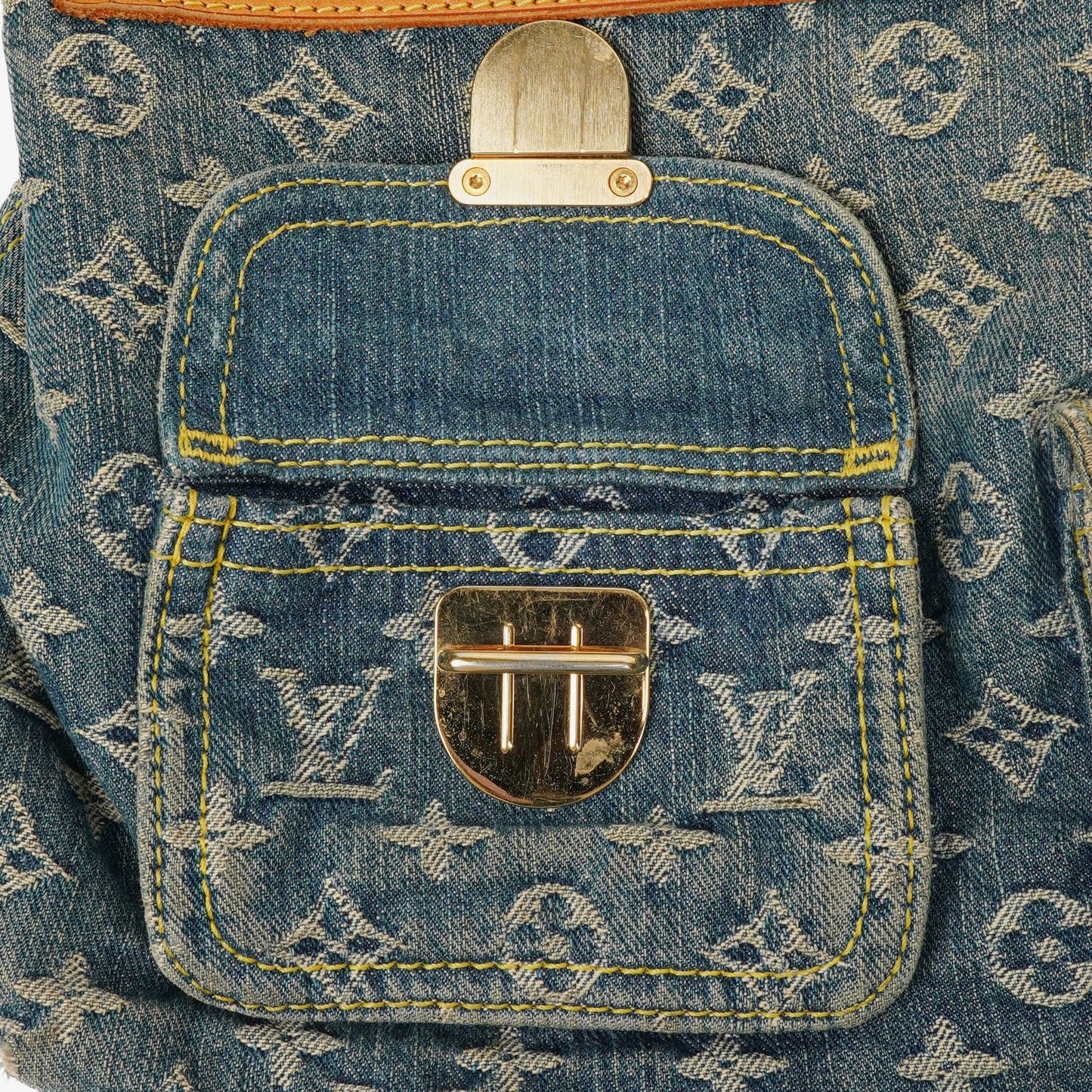 Louis Vuitton Baggy GM Monogram Denim Shoulder Bag