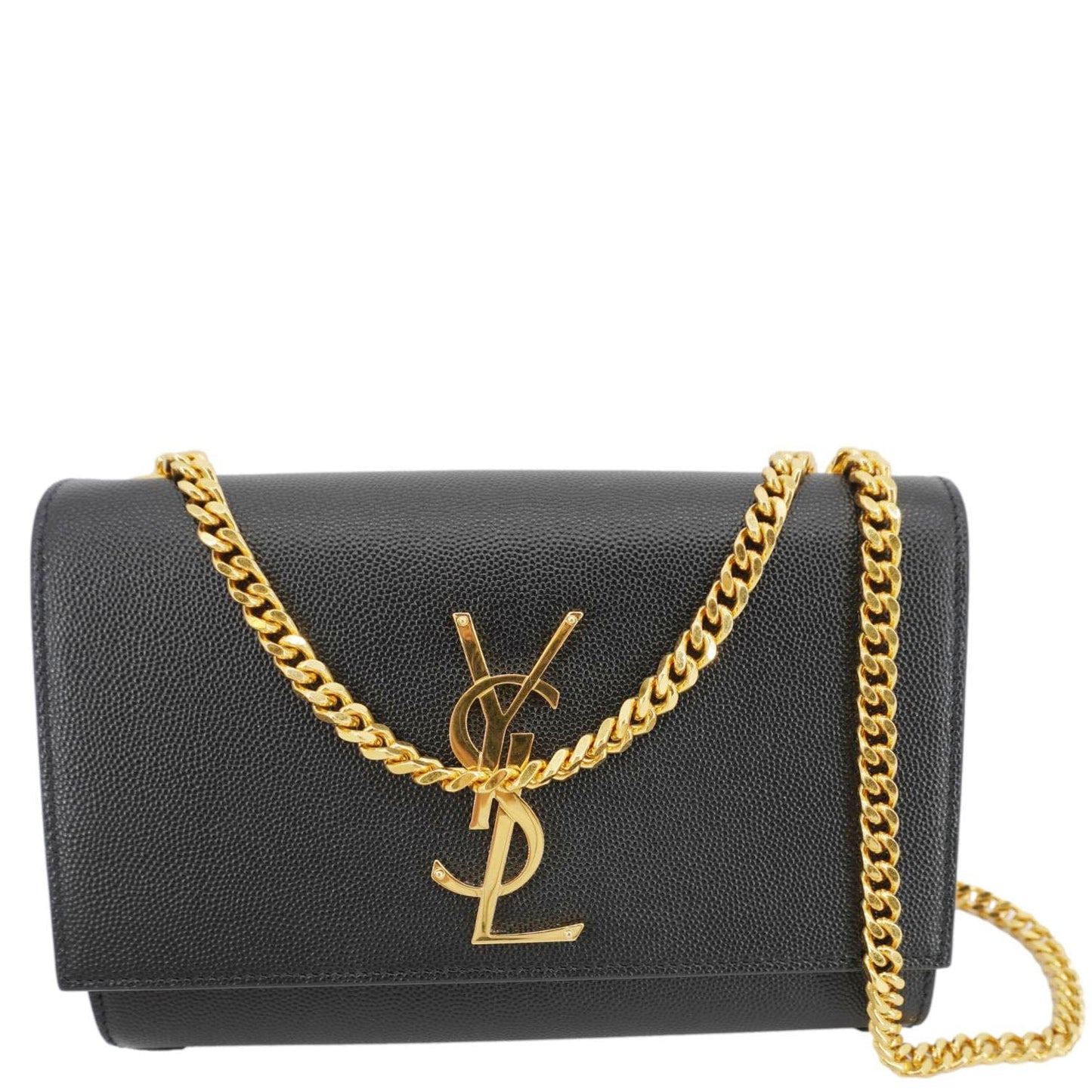 Saint Laurent Kate Leather Black Crossbody Style 24