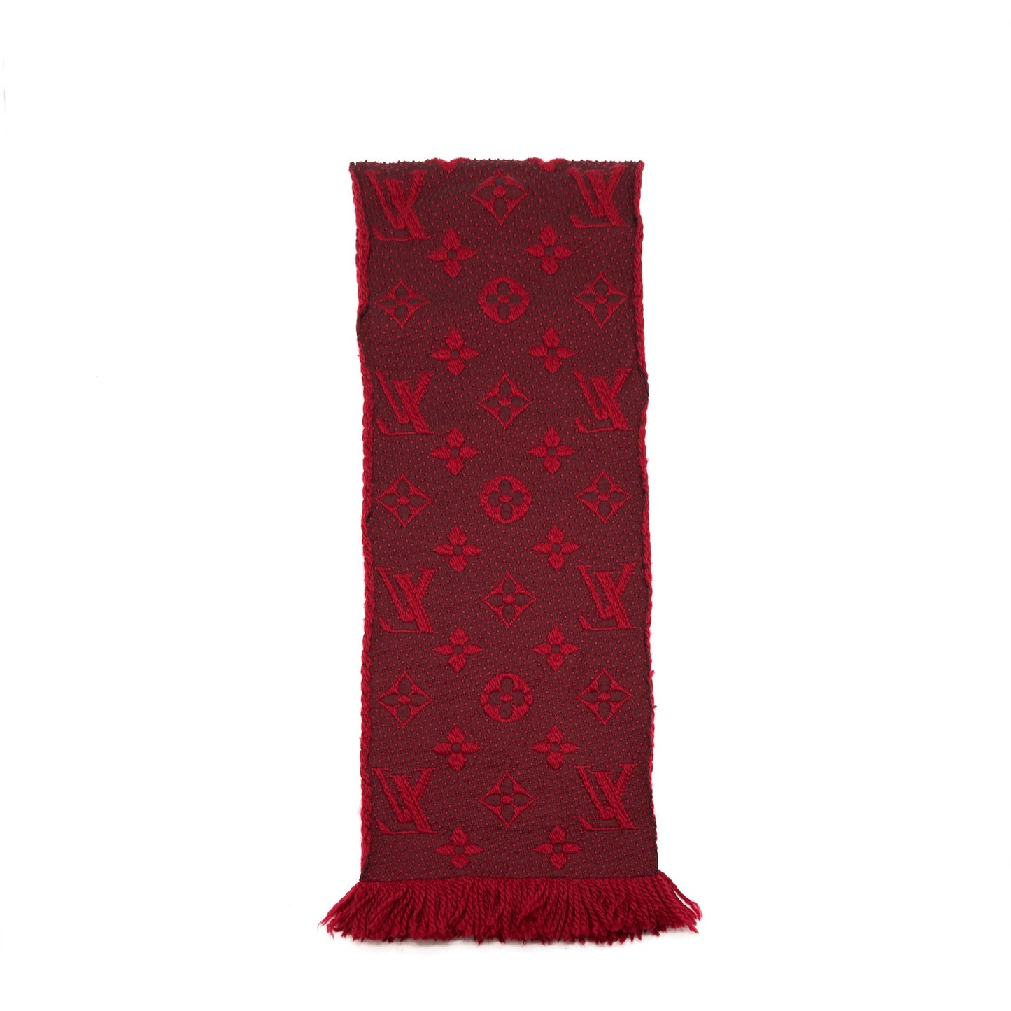 Louis Vuitton Logomania Scarf Ruby