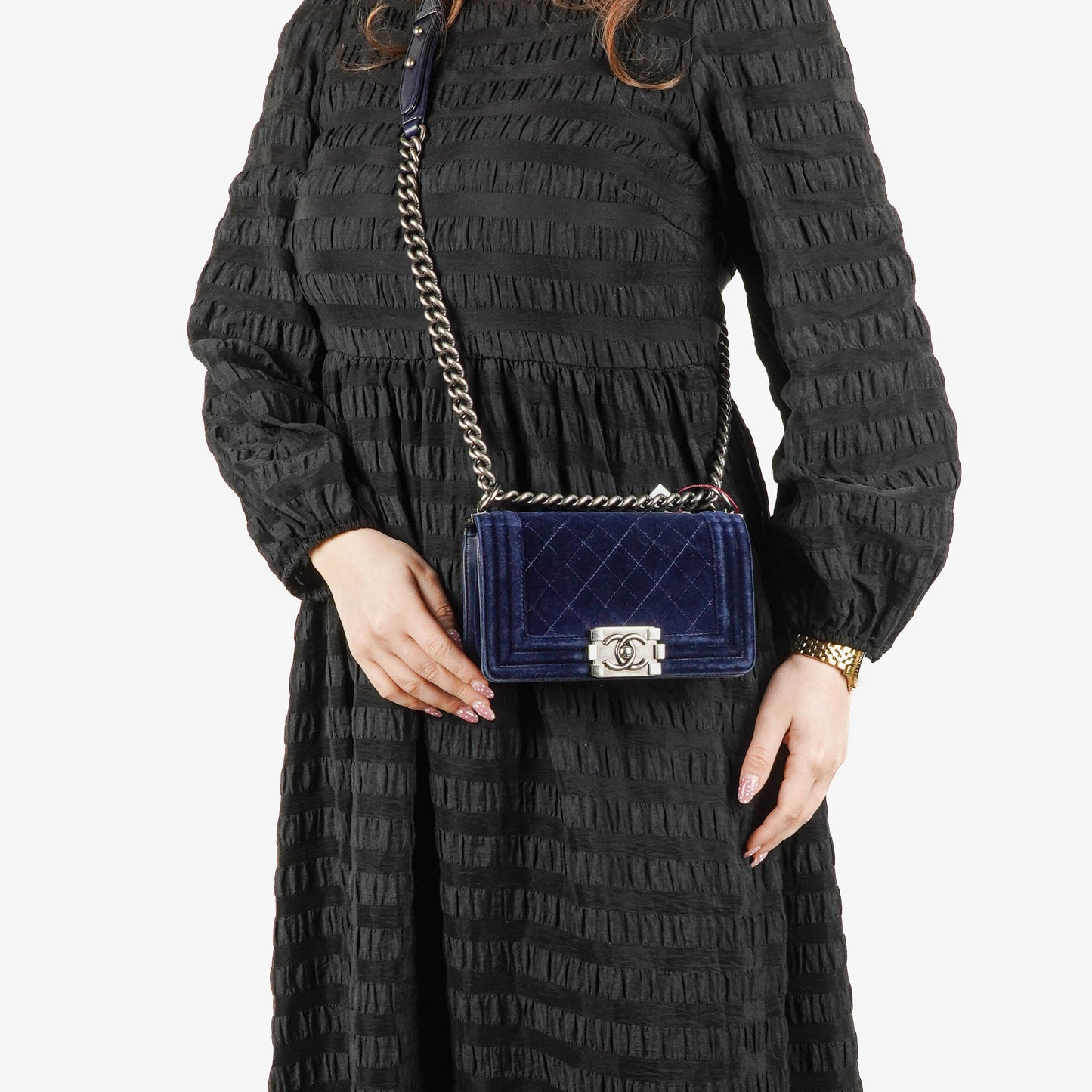 Chanel Classic Jersey And Leather Black Single Flap Bag, 1989-1991