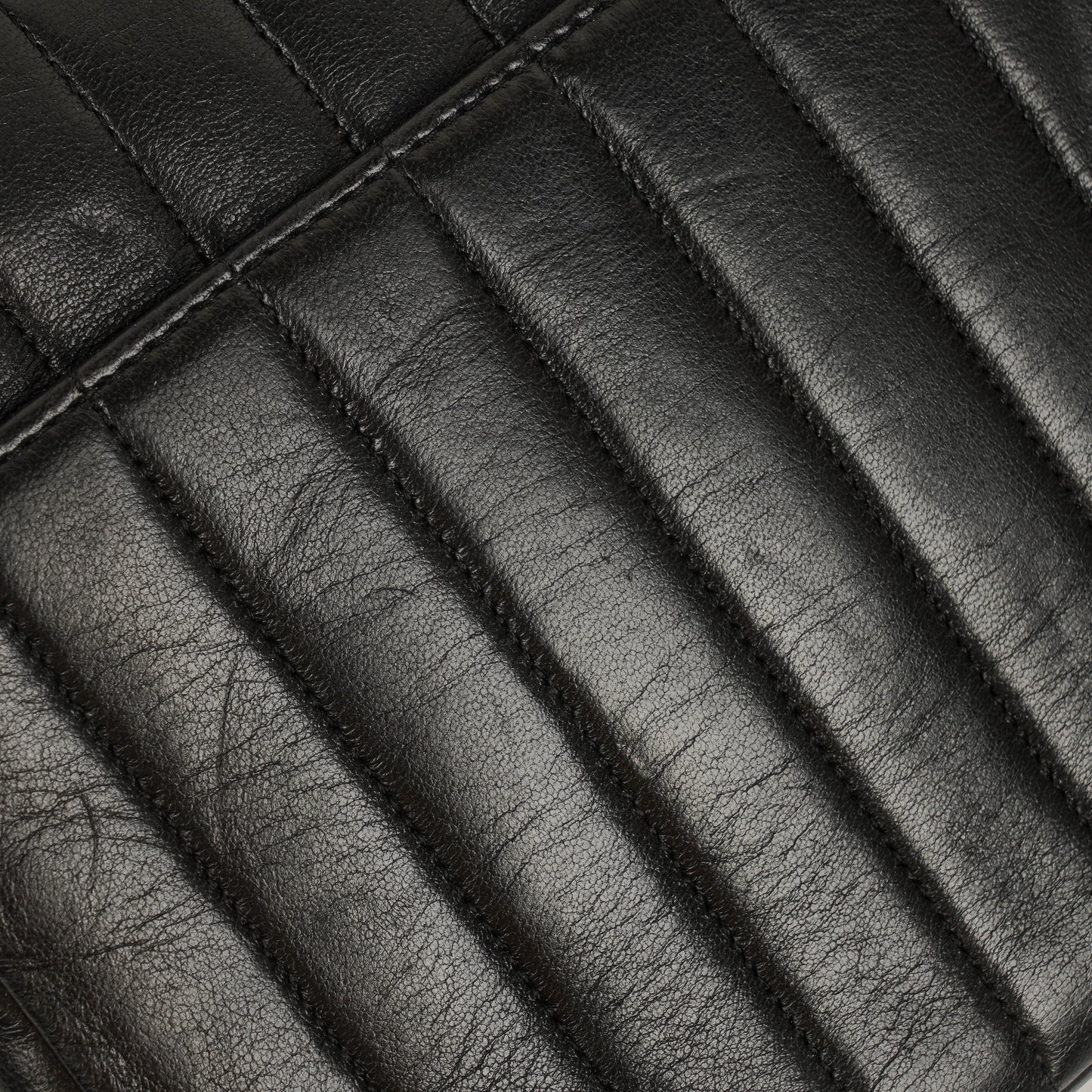 Chanel Vertical Quilted Black Leather Single Flap Bag With 24K Gold-Plated Hardware