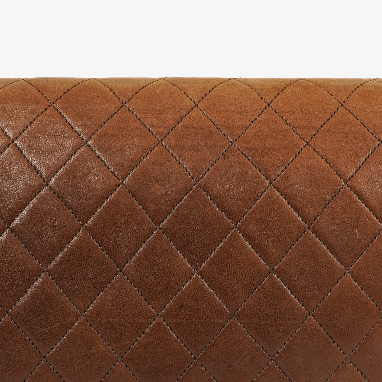 Chanel Half-Moon Flap Bag Brown Quilted Lambskin 24K Gold-Plated Hardware