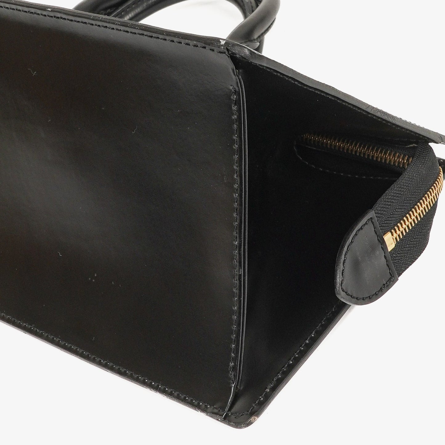 Louis Vuitton Sac Triangle Black EPI Leather Handbag