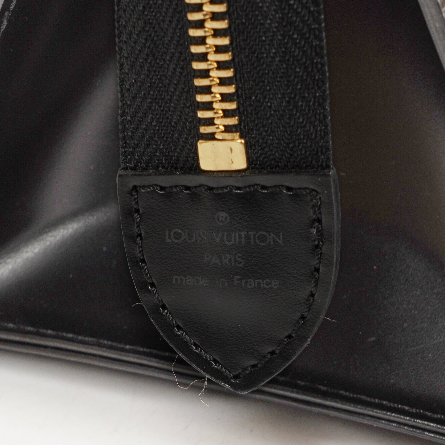 Louis Vuitton Sac Triangle Black EPI Leather Handbag