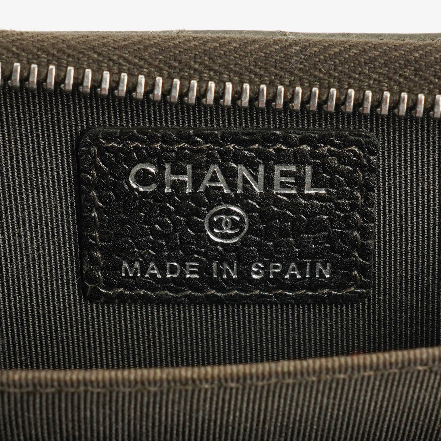 Chanel Quilted Caviar Leather O-Zip Coin Purse