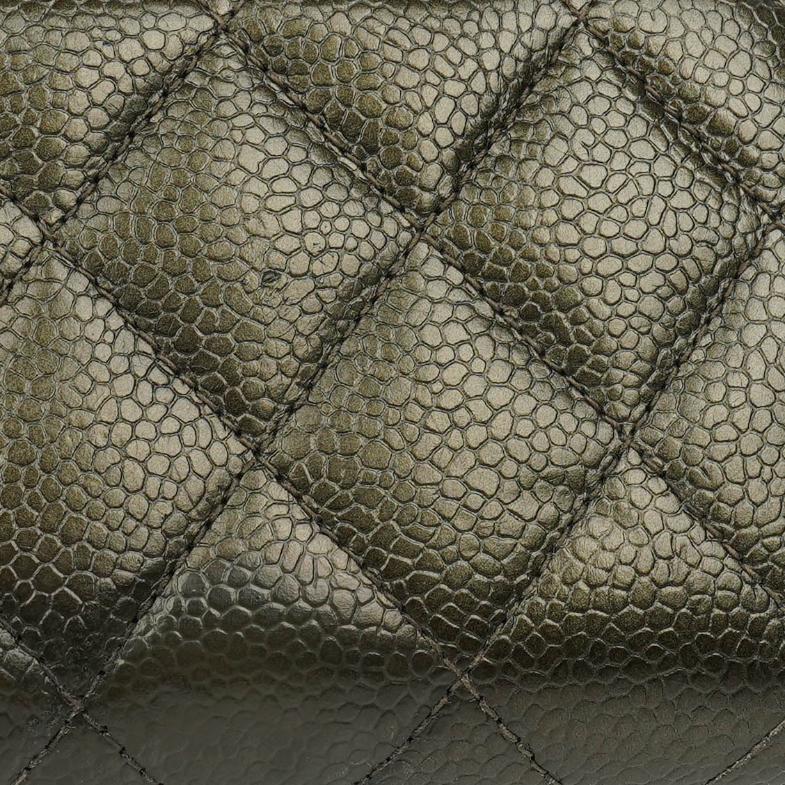 Chanel Quilted Caviar Leather O-Zip Coin Purse
