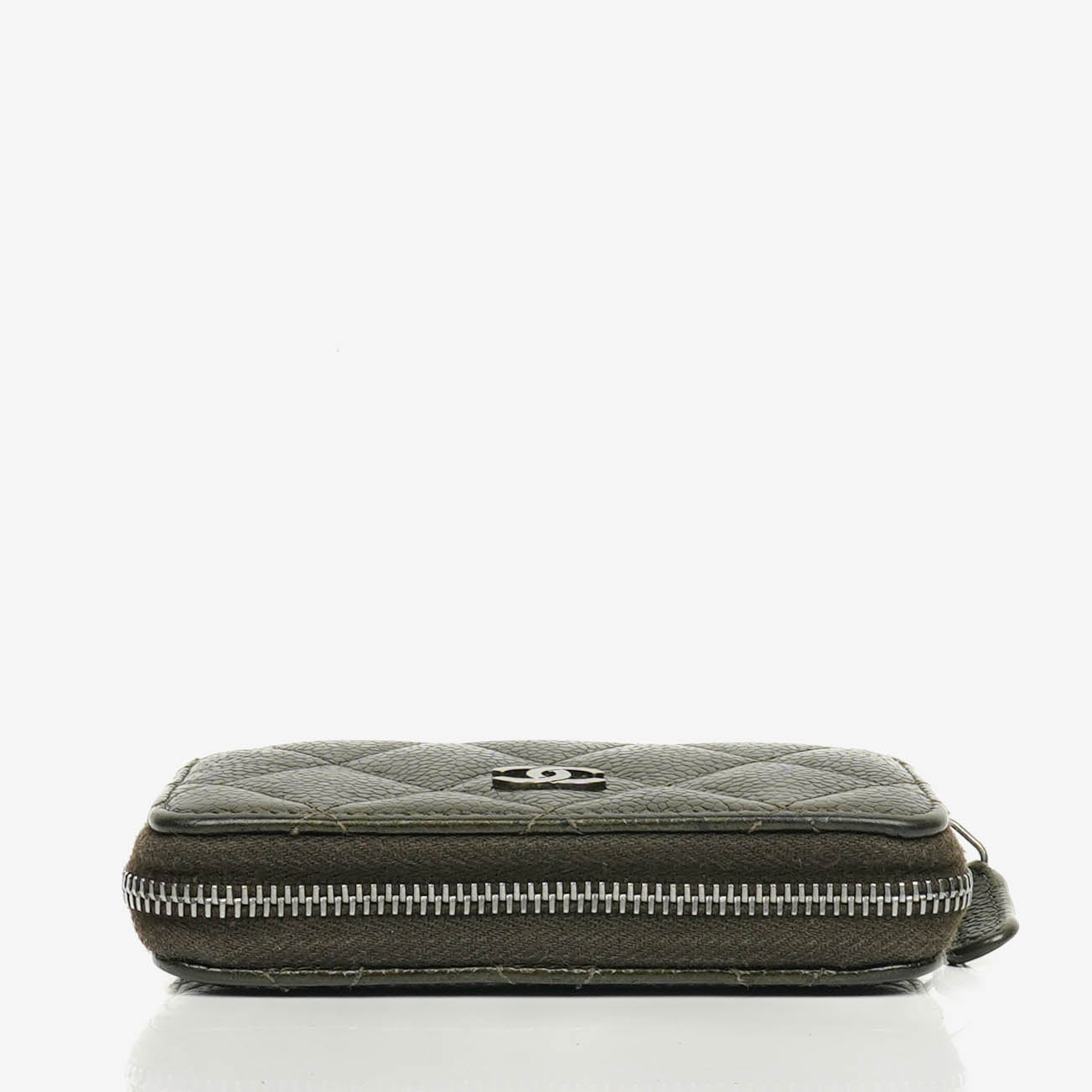 Chanel Quilted Caviar Leather O-Zip Coin Purse