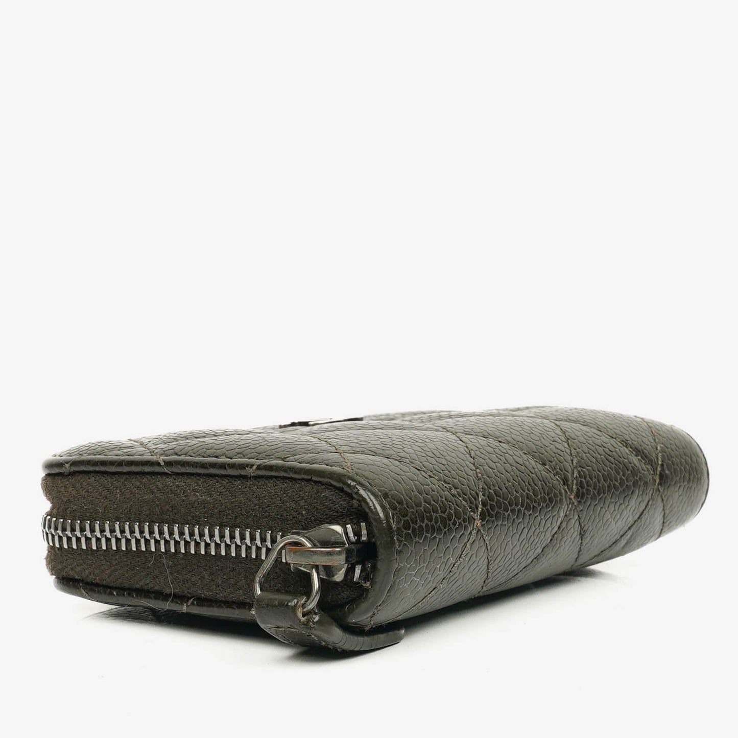 Chanel Quilted Caviar Leather O-Zip Coin Purse
