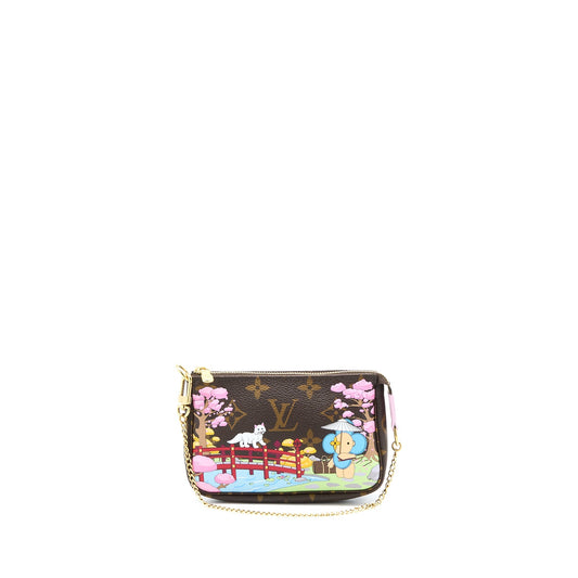 Louis Vuitton Mini Pochette Accessories Christmas Limited Edition Monogram Canvas GHW