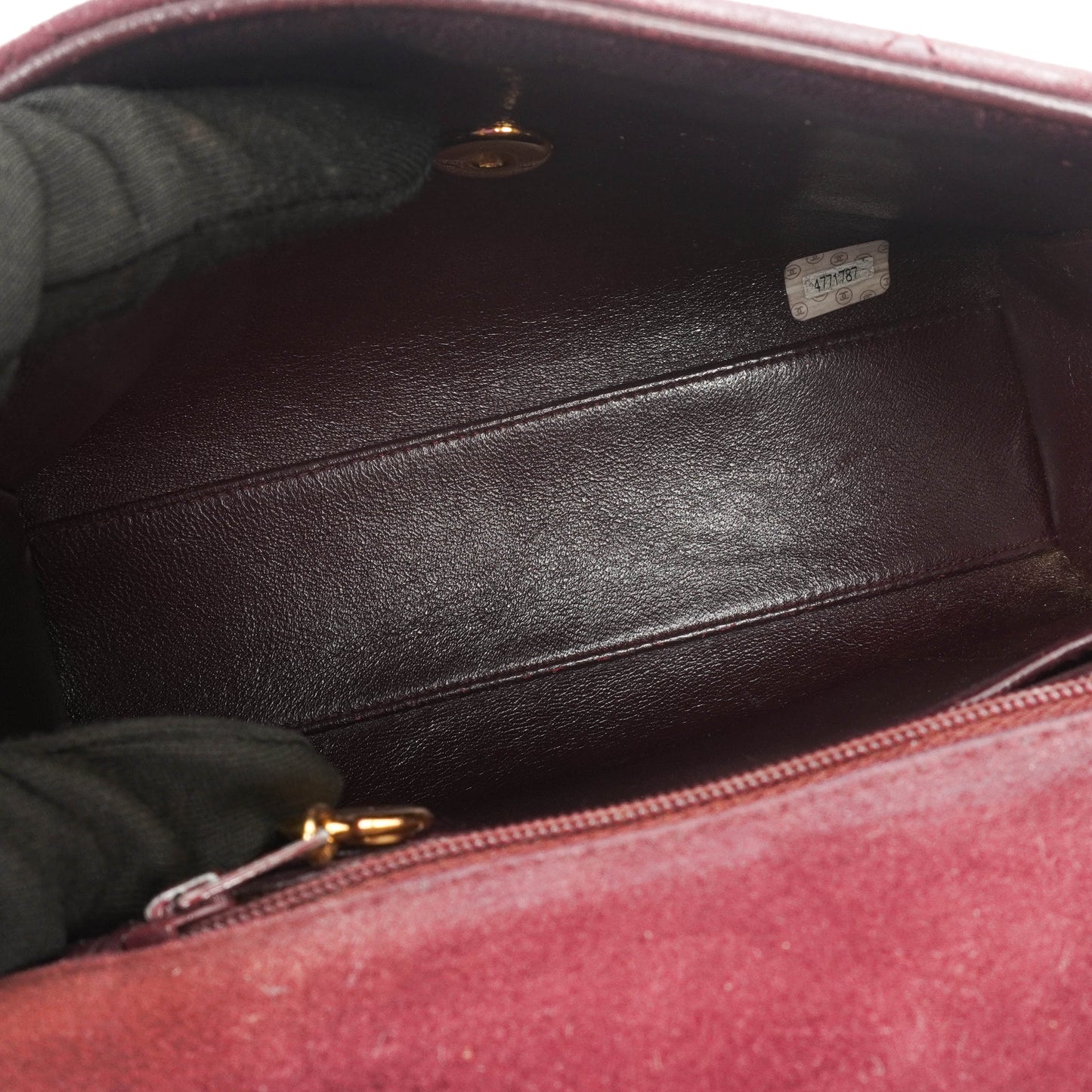Chanel  Flap Quilted Burgundy Suede 24K Gold-Plated Hardware