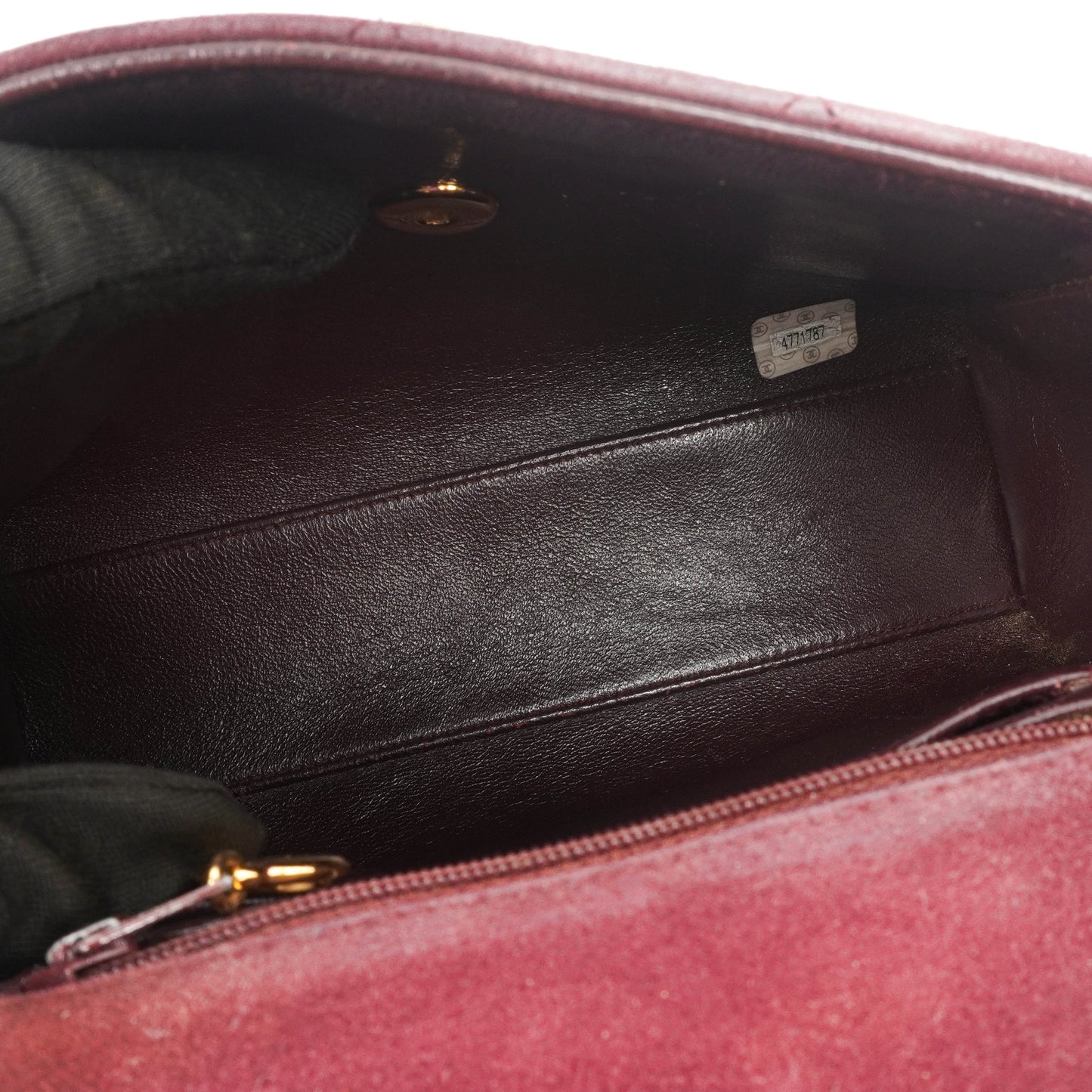 Chanel  Flap Quilted Burgundy Suede 24K Gold-Plated Hardware