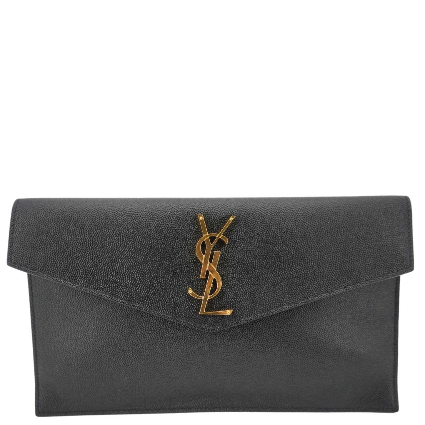 Saint Laurent Envelope Leather Black Shoulder Bag Style 26
