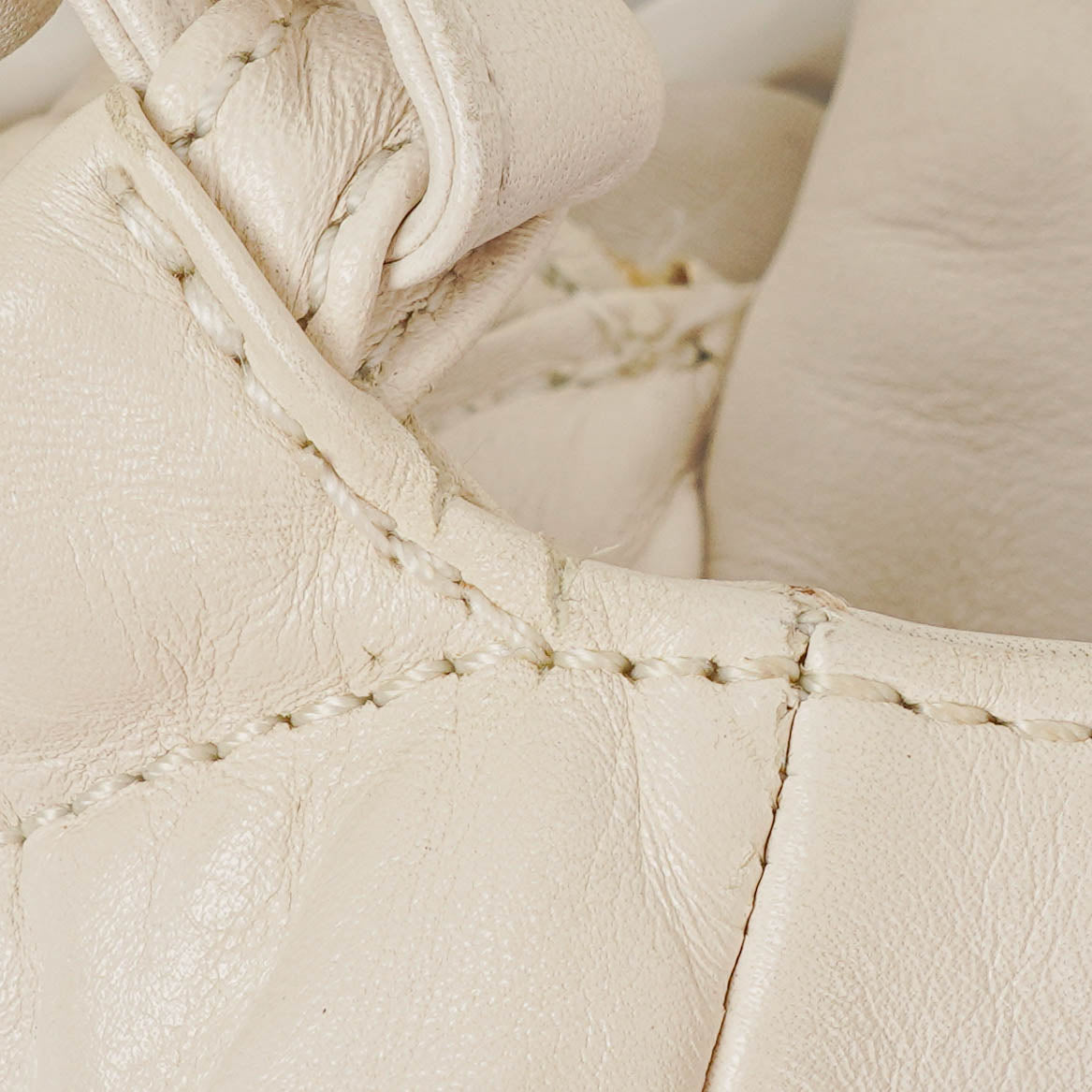 Chanel Crinkled Patent Modern White Plastic Chain Flap Bag