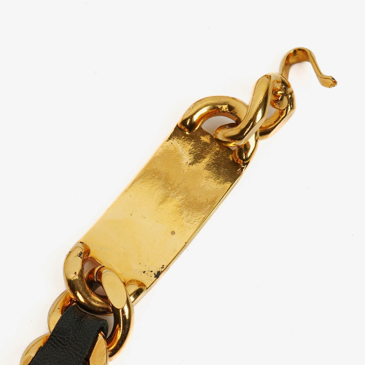 Chanel Coco Mark Leather Chain Belt