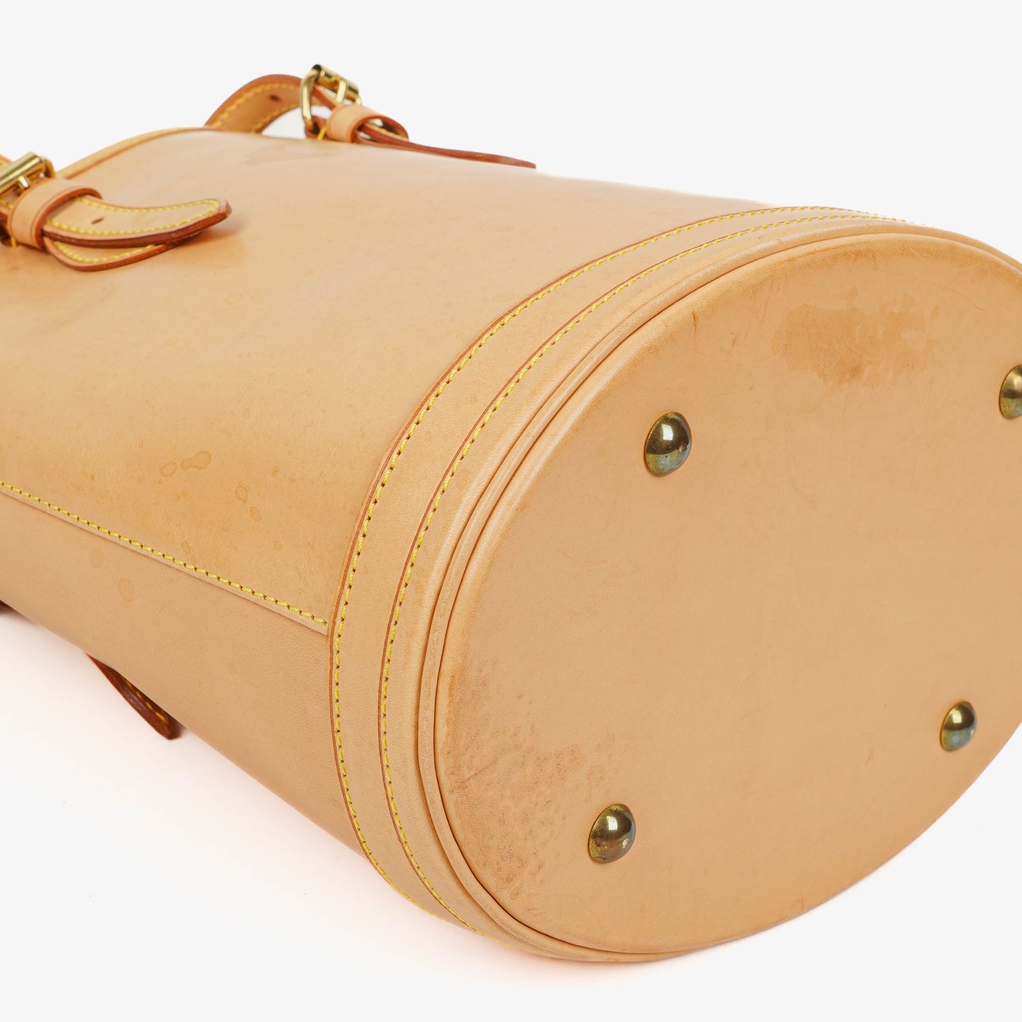 Louis Vuitton Neutral Vachetta Petit Bucket